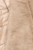 Wendejacke mit Teddyfell beige