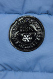 Blaue Damen-Winterjacke mit Kapuze STORM