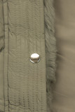 Damen-Steppjacke mit verstellbarer Taille Khaki