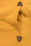 Sweatjacke/Sweatkleid gelb