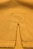 Sweatjacke/Sweatkleid gelb
