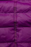 Steppjacke mit abnehmbarer Kapuze lila