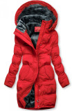 Winterjacke mit kuscheliger Teddy Fleece rot
