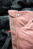 Winterjacke mit kuscheliger Teddy Fleece rosa
