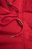 Winterjacke mit kuscheliger Teddy Fleece rot