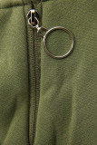 Sweatshirt/Sweatkleid mit Kapuze khaki