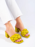 Grüne Damen Sandalen mit Absatz