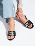 Elegante schwarze Sandalen mit Schnalle