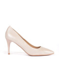 Helle beige Pumps mit Absatz