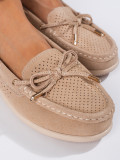 Beige Damen Mokassins