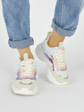 Bunte Damen-Sneaker mit dicker Sohle
