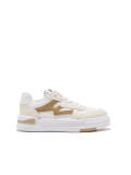 Beige Sneakers auf Plattform