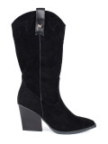 Schwarze Wildleder Stiefeletten