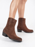 Braune Leder Stiefeletten Sergio Leone
