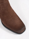 Braune Leder Stiefeletten Sergio Leone