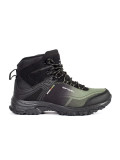 Schwarz-grüne Wanderschuhe