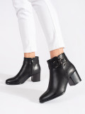 Schwarze Ankle Boots Sergio Leone mit Absatz