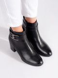 Schwarze Ankle Boots Sergio Leone mit Absatz