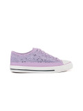 Lila durchbrochene Sneakers