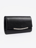 Elegante schwarze Handtasche mit Kette