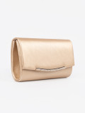 Goldene Clutch mit Kette
