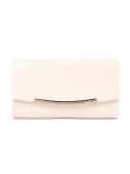 Helle beige Clutch mit Kette