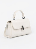 Helle beige kleine Handtasche mit Henkel