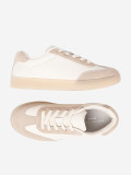 Weiß-beige Damen Sneakers