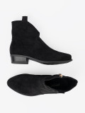Schwarze Wildleder Stiefeletten