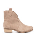 Beige Wildleder Stiefeletten