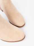 Elegante Stiefeletten in hellbeige