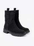 Stylische Stiefeletten mit dicker schwarzer Sohle