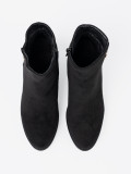 Schwarze Stiefeletten mit eleganter Schnalle