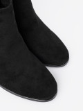 Stilvolle schwarze Stiefelette mit elegantem Dekor