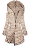 Wendejacke mit Teddyfell beige