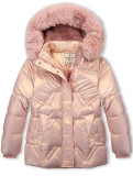 Winterjacke für Mädchen mit Kapuze Rosa