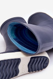 Kinder-Gummistiefel mit Plateausohle, blau