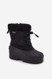 Gefütterte Schneestiefel mit Reißverschluss schwarz