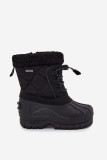 Gefütterte Schneestiefel mit Reißverschluss schwarz