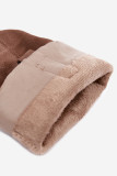 Braune Overknee-Stiefel aus Wildleder mit Warmfutter
