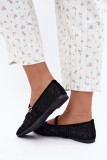 Schwarze Ballerina mit Mesh, Stickerei und Pailletten