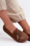 Barefoot-Mokassin aus echtem Wildleder, braun