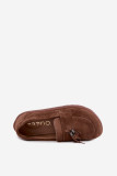 Barefoot-Mokassin aus echtem Wildleder, braun