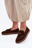 Barefoot Mokassin aus echtem Wildleder, braun