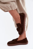 Barefoot Mokassin aus echtem Wildleder, braun