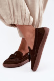 Barefoot Mokassin aus echtem Wildleder, braun