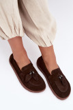Barefoot Mokassin aus echtem Wildleder, braun