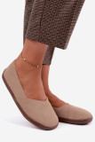 Barefoot Ballerinas aus natürlichem Wildleder beige