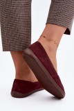 Barefoot Ballerinas aus echtem Wildleder bordeaux