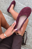 Barefoot Ballerinas aus echtem Wildleder bordeaux